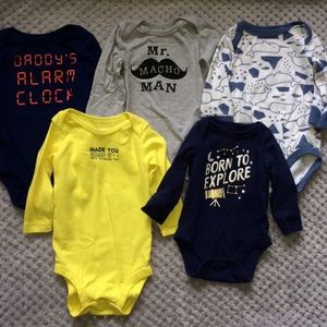 5 long sleeve Onesies